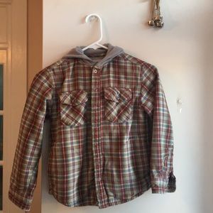 LLBean Boys Fleece Lined Flannel Shirt